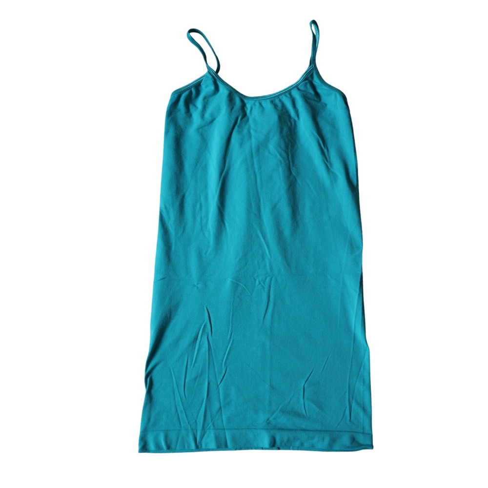 SO Seamless Camisole Teal Blue Small Adjustable Spaghetti Strap Tank Top Womens